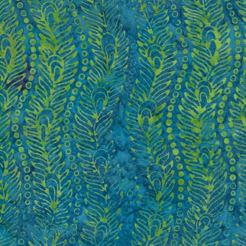 Peacock Galore Batiks Blue Multi