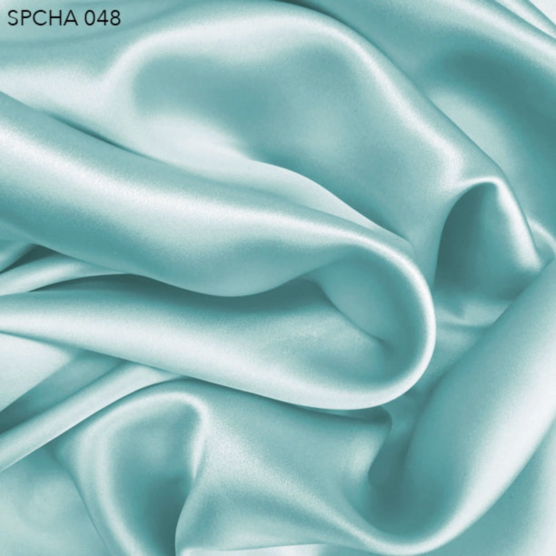 Silk Charmeuse – Ice Blue Fabric by the Yard