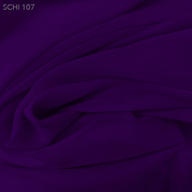 Silk Chiffon – Royal Purple Fabric by the Yard