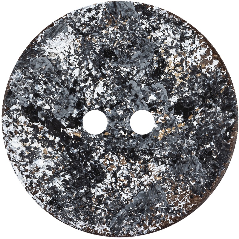 Gray 2-Hole Coconut Button – 80L/50.8mm
