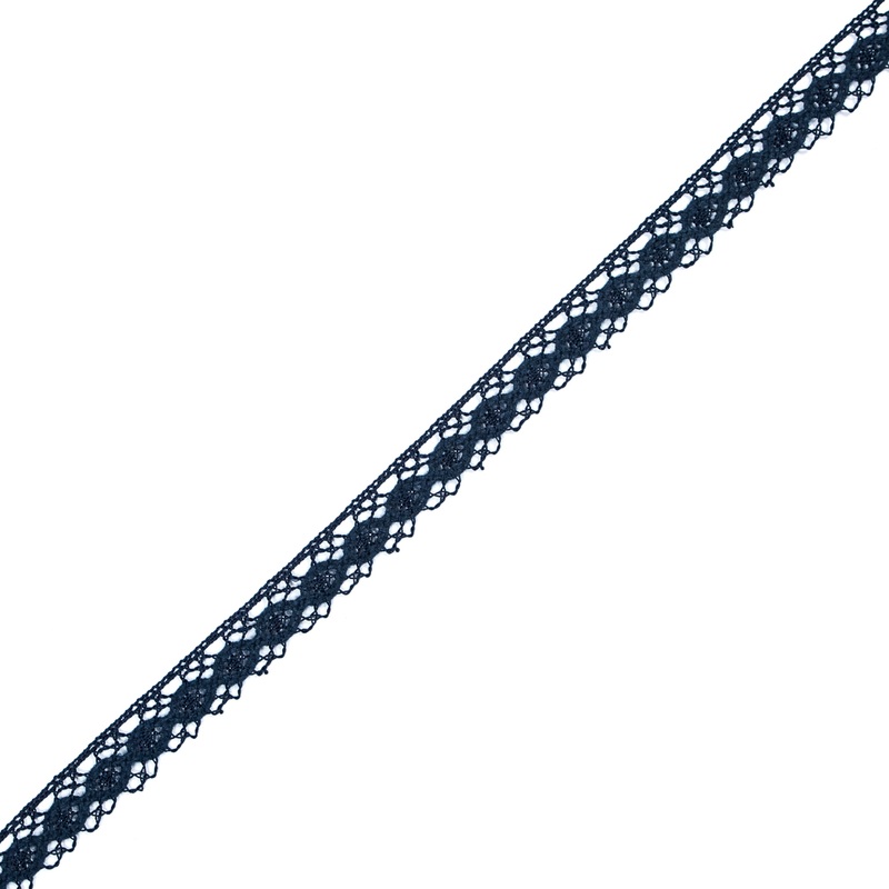 Navy European Crochet Trim – 0.75″
