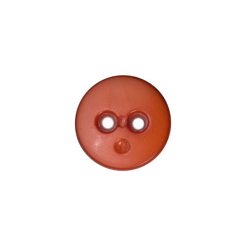 Orange Plastic Button – 24L/15mm