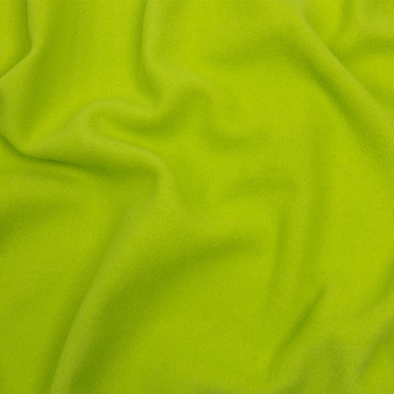 Wool and Cashmere Coating Made in Italy – Lime – Alberini Collection