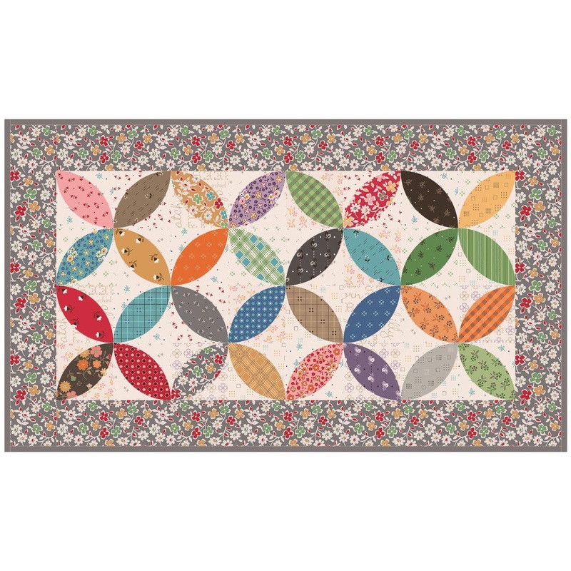 Autumn – Orange Peel Table Topper – 14.5″ x 24.5″ – Includes Pattern & Binding