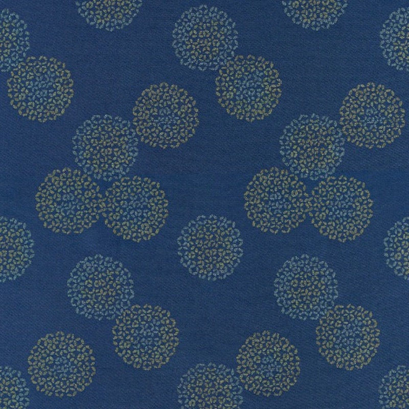 Remnant of Arc-Com Brayer Flower Ocean Upholstery Fabric Order Product 1