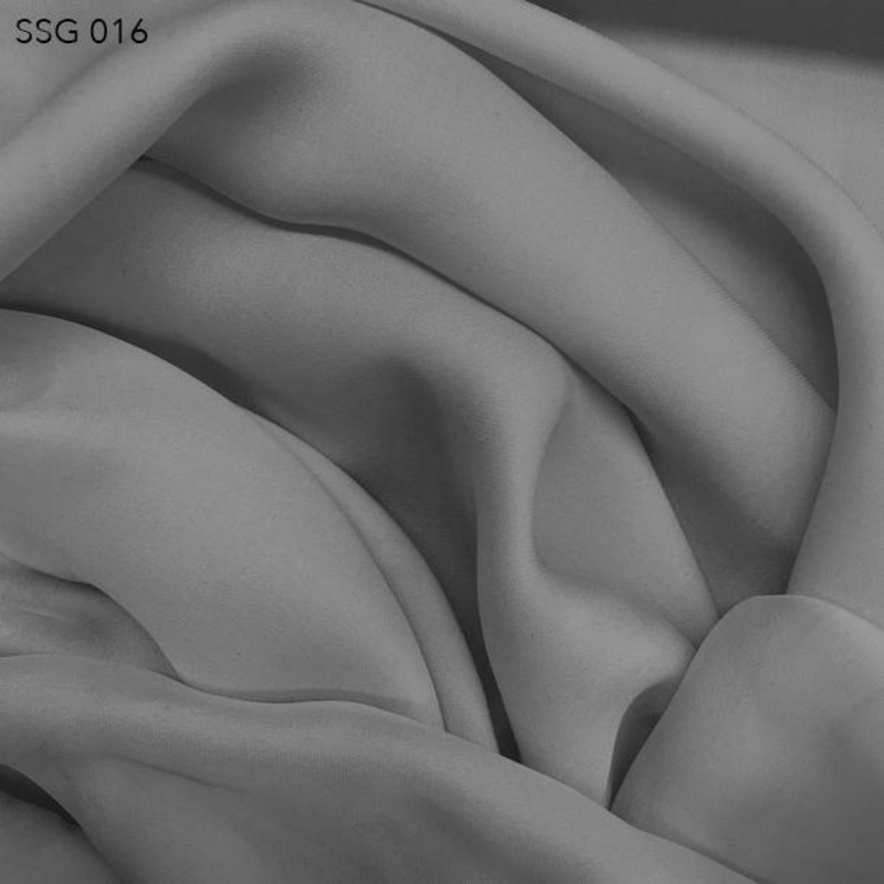 Silk Georgette – Steeple Grey Fabric by the Yard