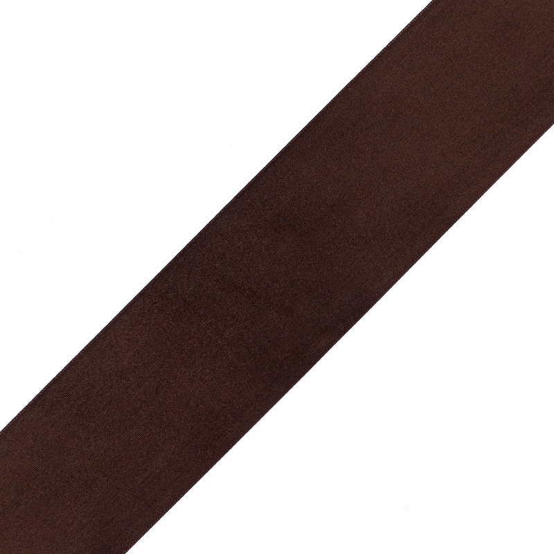 2.25″ Brown Single Face Satin Ribbon