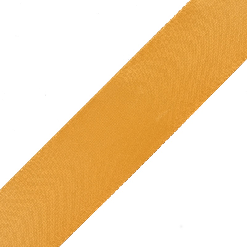 2.25″ Yellow Gold Single Face Satin Ribbon