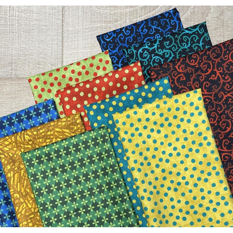 Christmas Spirit – 10 Piece – Fat Eighth Bundle – 9.75″x21″ each