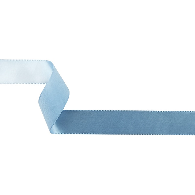 French Blue Single Faced Satin Ribbon – 1″