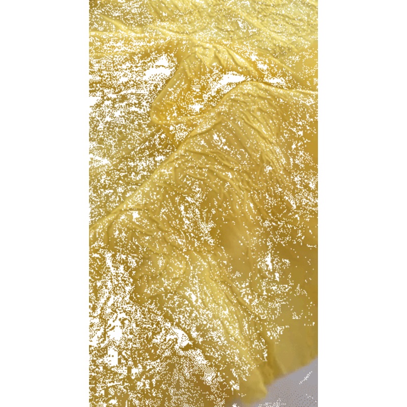 Italian Floral Pattern Cloqu Silk Organza – Canary Yellow Fabric by the Yard