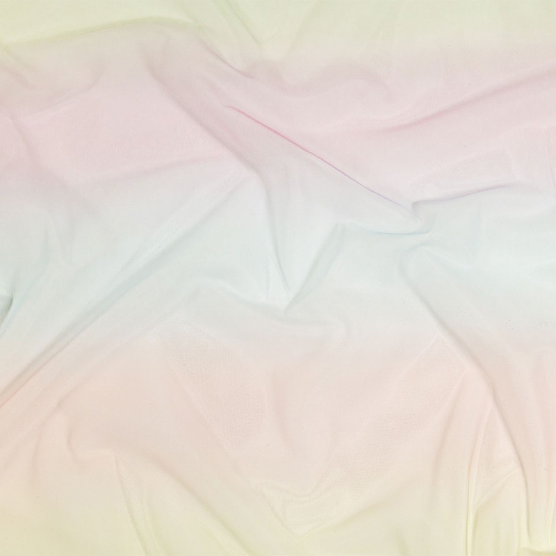 Ombre Stripes Shadow Tulle – Pastel Rainbow