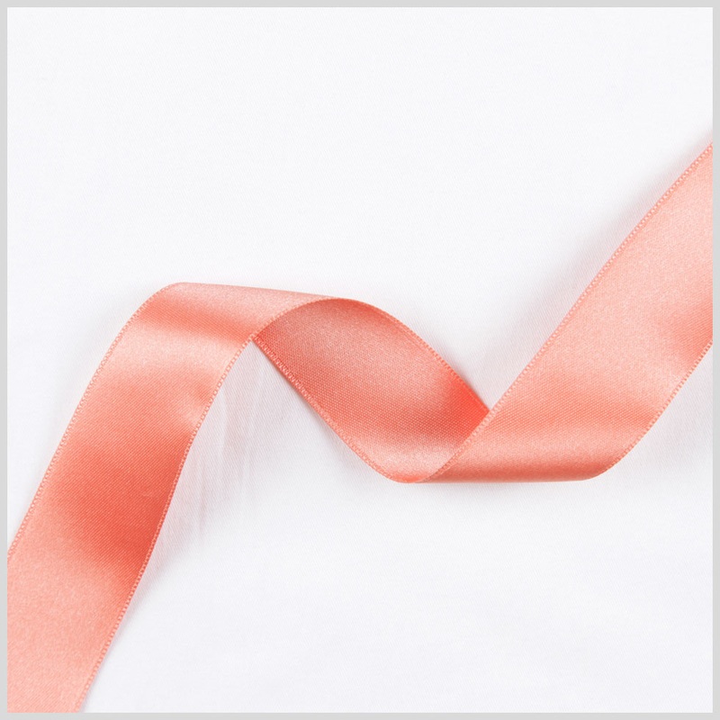 1.5″ Peach Double Face French Satin Ribbon