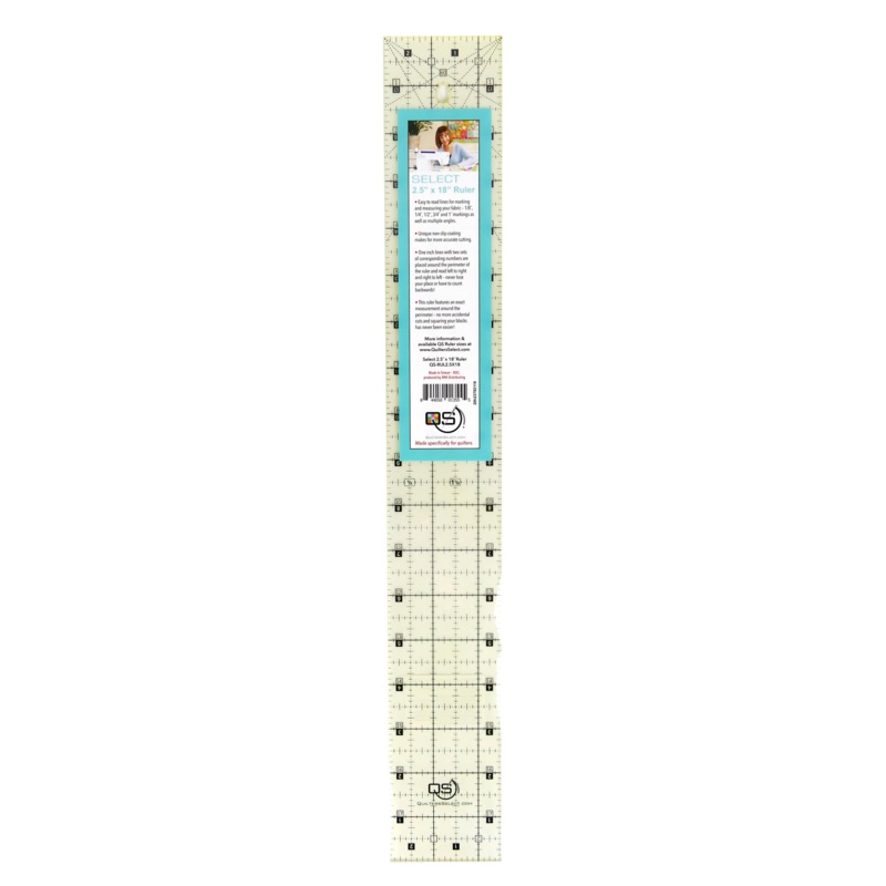 2.5″ x 18″ Non-Slip Ruler