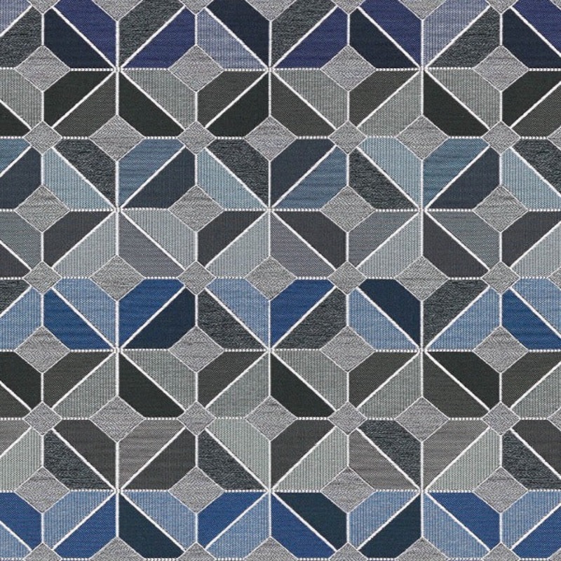 Arc Com Talavera Ocean Blue Upholstery Fabric Order Product