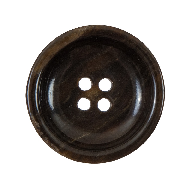 Brown Concaving Plastic Button – 45L/29mm