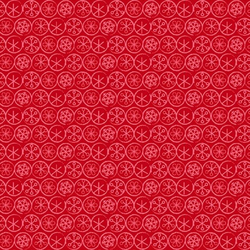 Heart and Home Flake Dot Red