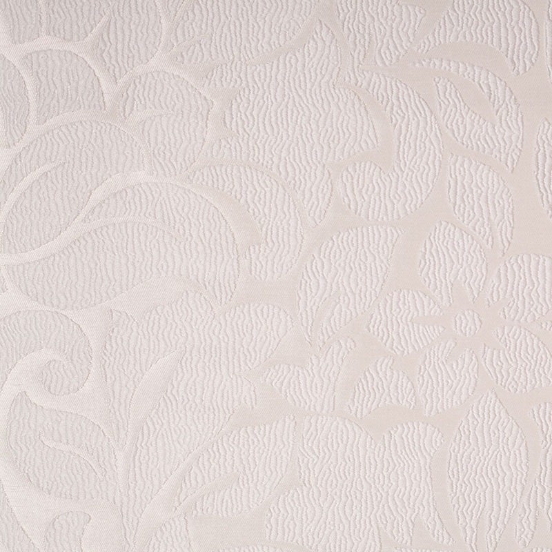Ivory Floral Polyester Jacquard