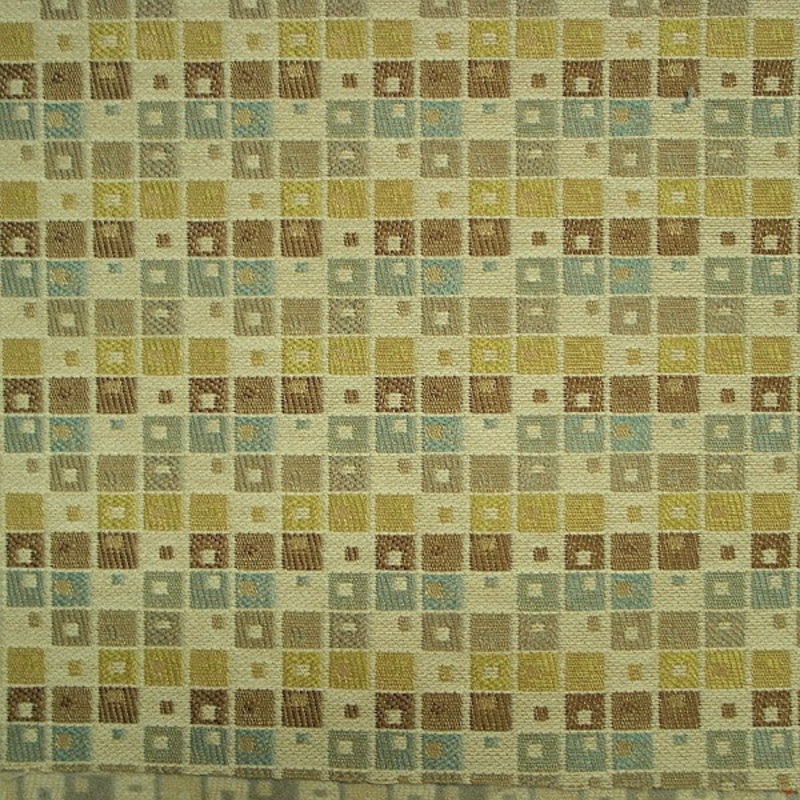 Remnant of Little Boxes Seaglass Green Upholstery Fabric Order Product 1