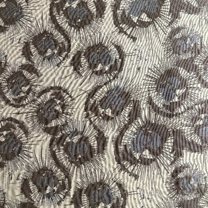 Spin Art Snow Modern Design Gray Upholstery Fabric Order Product