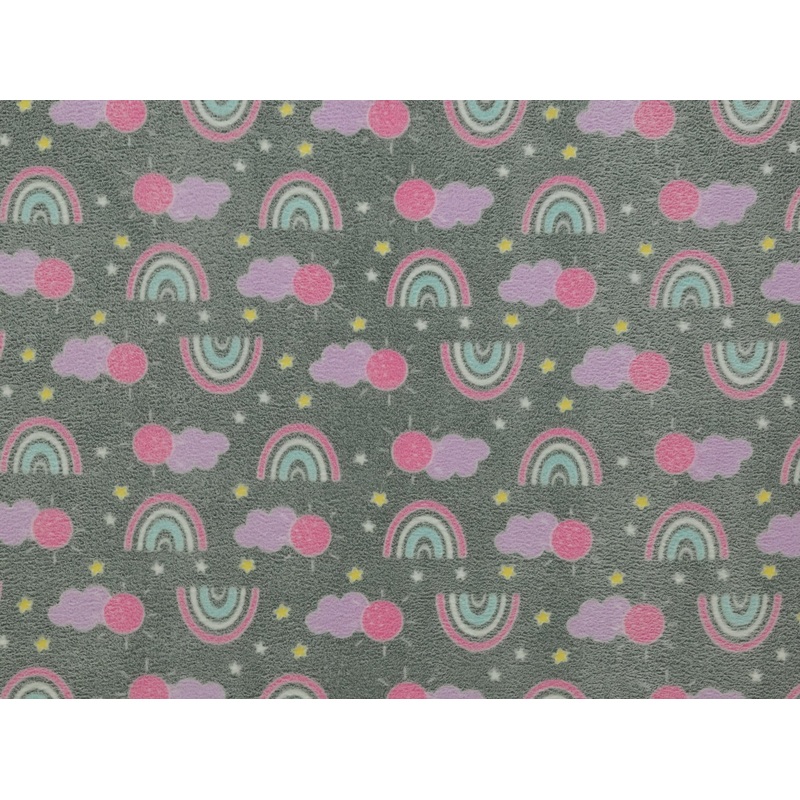 150cm Printed Embroidered Mongolian Fleece DR2625-7 DR2625-7