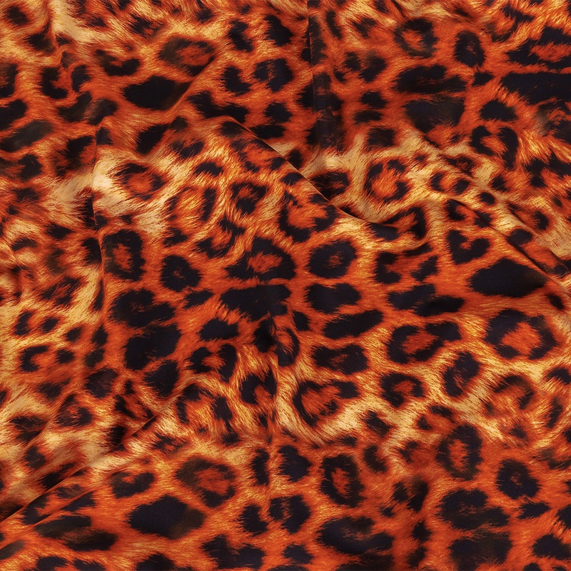 Compression Swimwear Tricot, UV Protective with Aloe Vera Microcapsules – Orange Cheetah Spots – Caye Collection