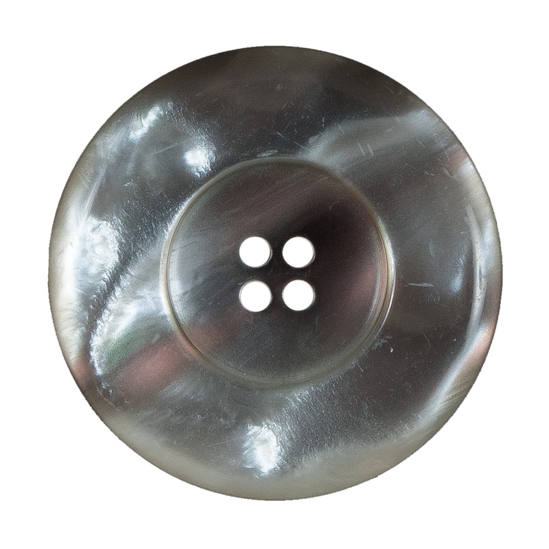 Gray Iridescent Plastic Button – 54L/34mm