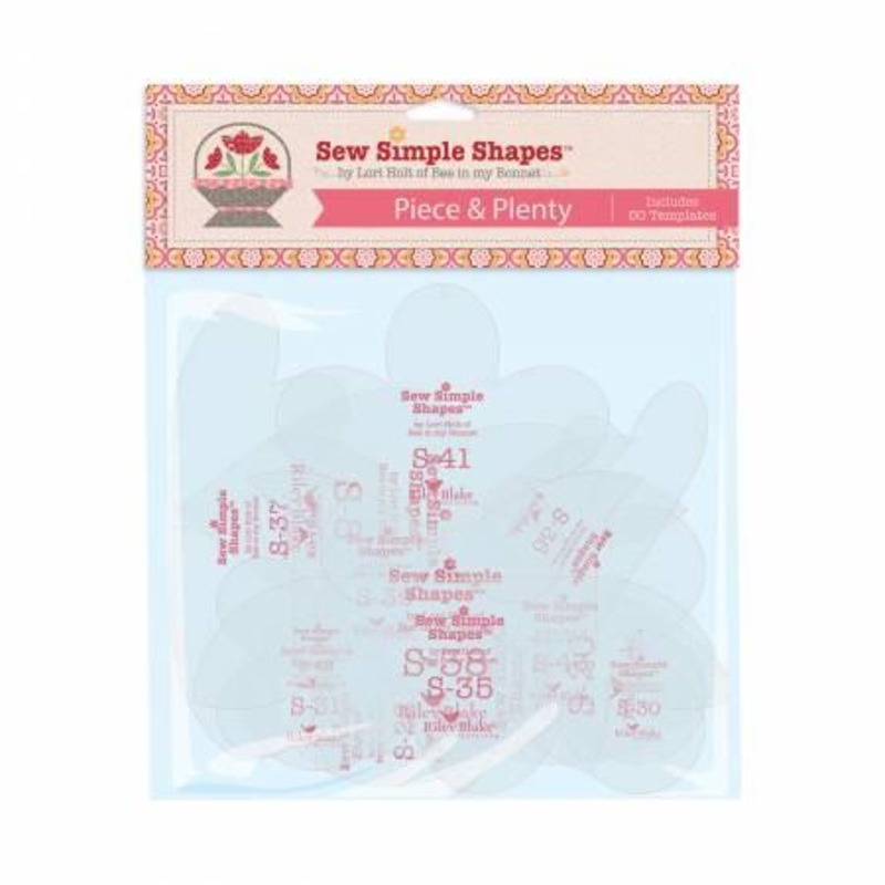 Sew Simple Shapes – Piece & Plenty – Flower Basket Sampler (Set of 50 templates)