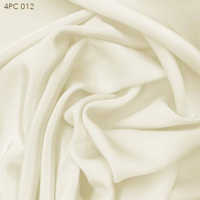 4 Ply Silk Crepe – Cream Fabric by the Yard