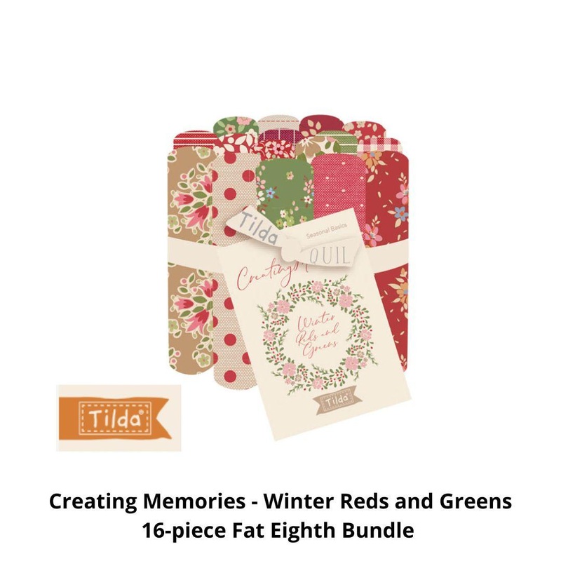 Creating Memories – Winter Reds and Greens – 16-piece Eighth Bundle (9.75″x21″)