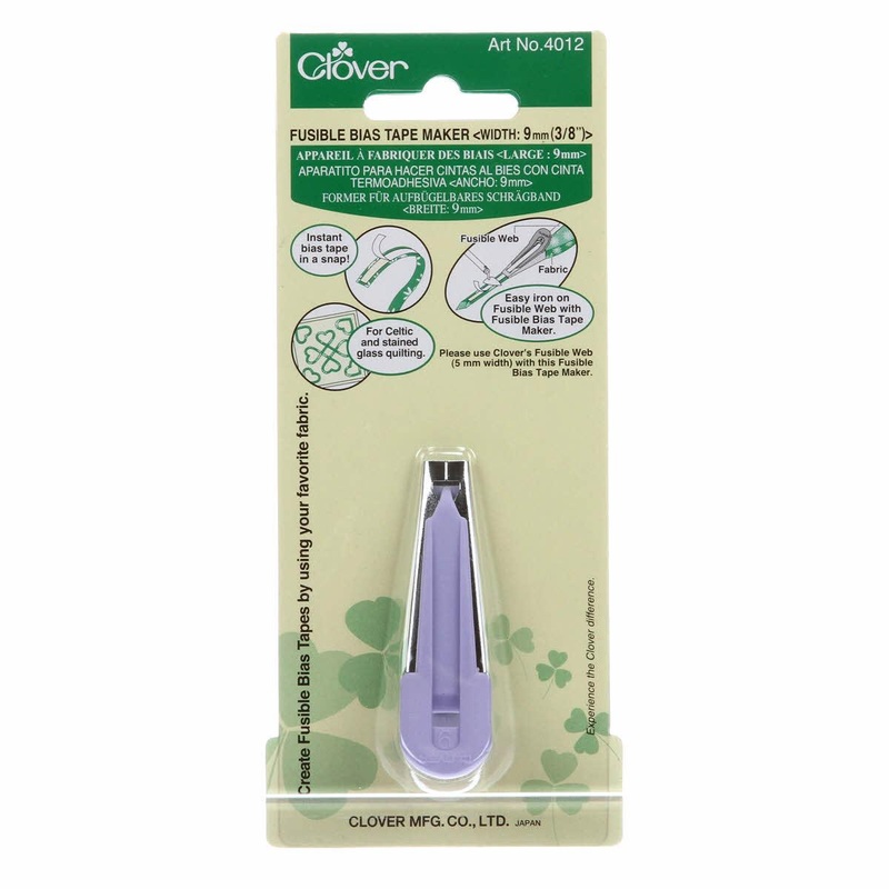 Fusible Bias Tape Maker – 3/8″ – Clover