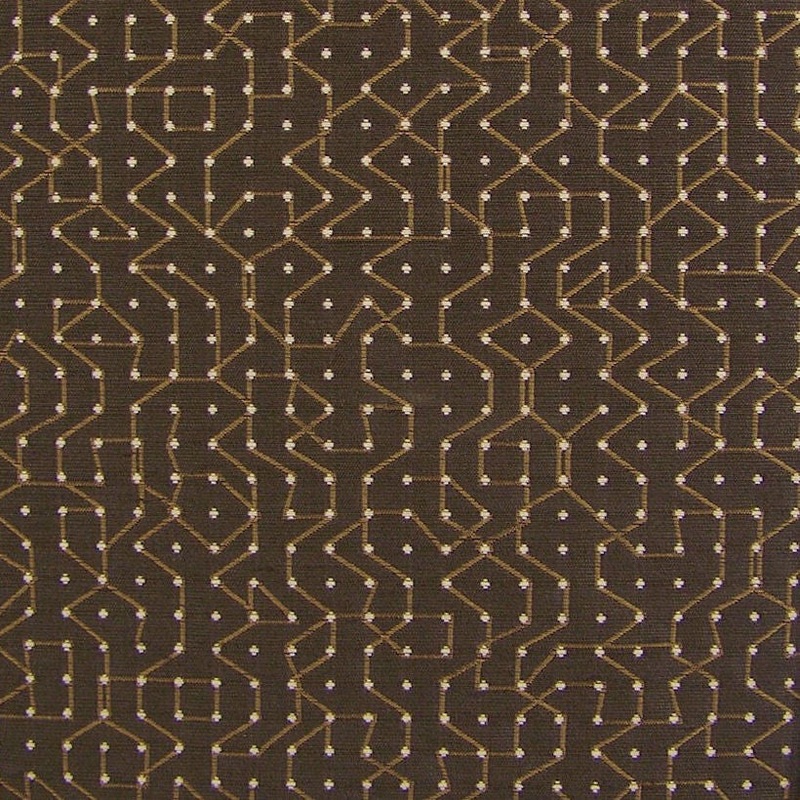 Remnant of Point Sepia Brown Upholstery Fabric Order Product 1
