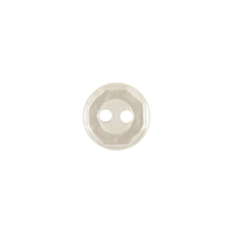 Shiny Star White Nut and Bolt Style 2-Hole Blouse Button – 18L/11.5mm
