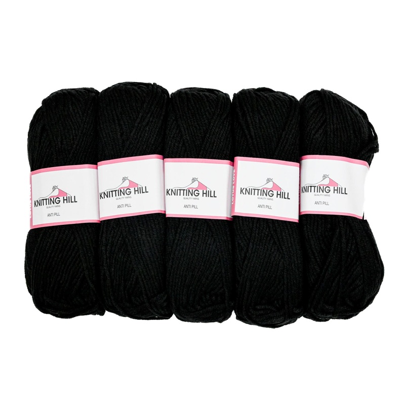 5pc 100G Knitting Hill Lotus Love Black 2000000002460