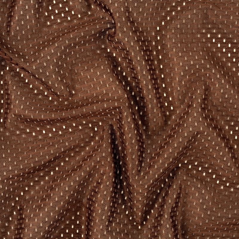 Polyester Athletic Mesh – Brown – Heracles Collection