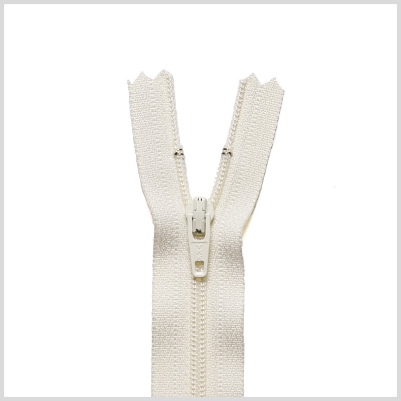 Regular Zipper 9″ by YKK – 121 Cream