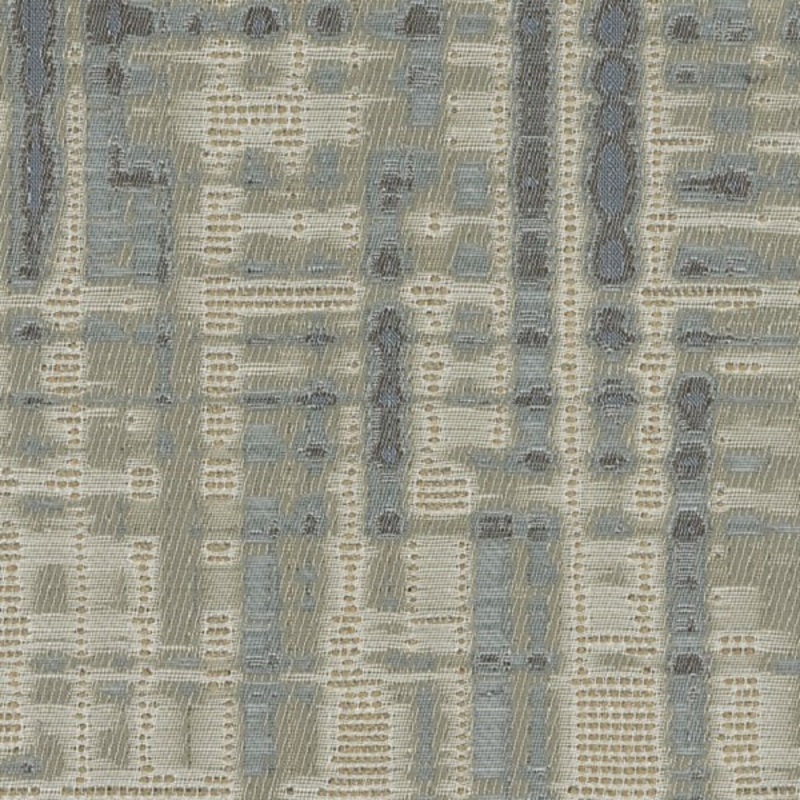 Remnant of Designtex Hatchmark Water Blue Upholstery Fabric Order Product 1