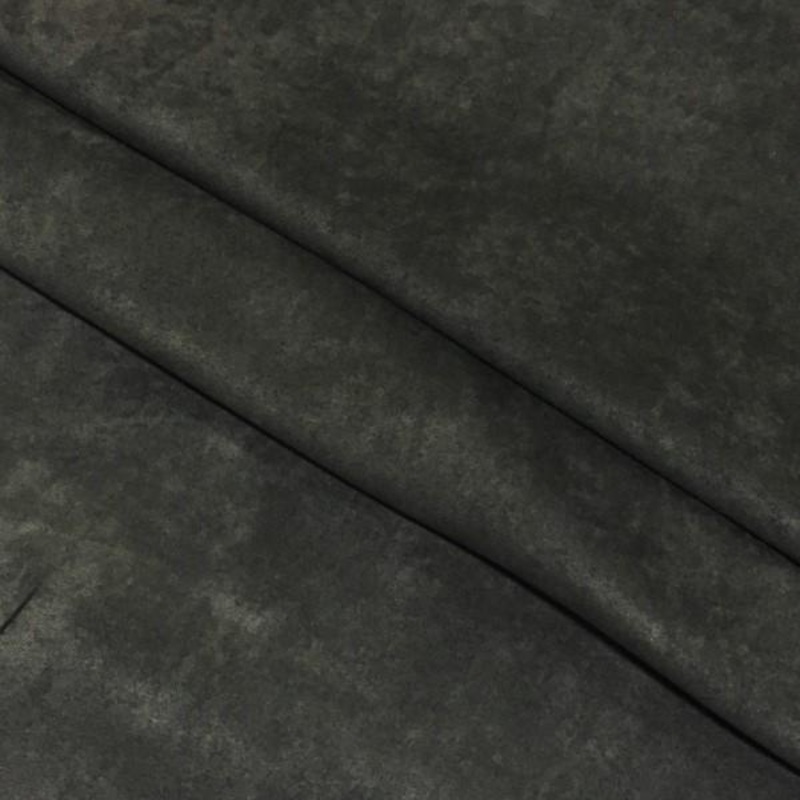 Slam Dunk Charcoal Solid Faux Suede Gray Drapery Fabric Order Product