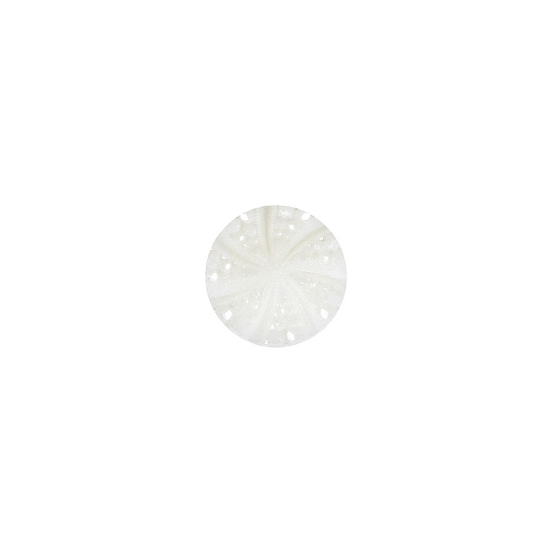 White Bevel Cut Shank Back Plastic Button – 16L/10mm