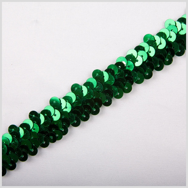 1″ Green Stretch Sequin