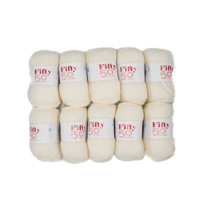 50g 10PC Fifty50 Chunky Offwhite 1000000414264