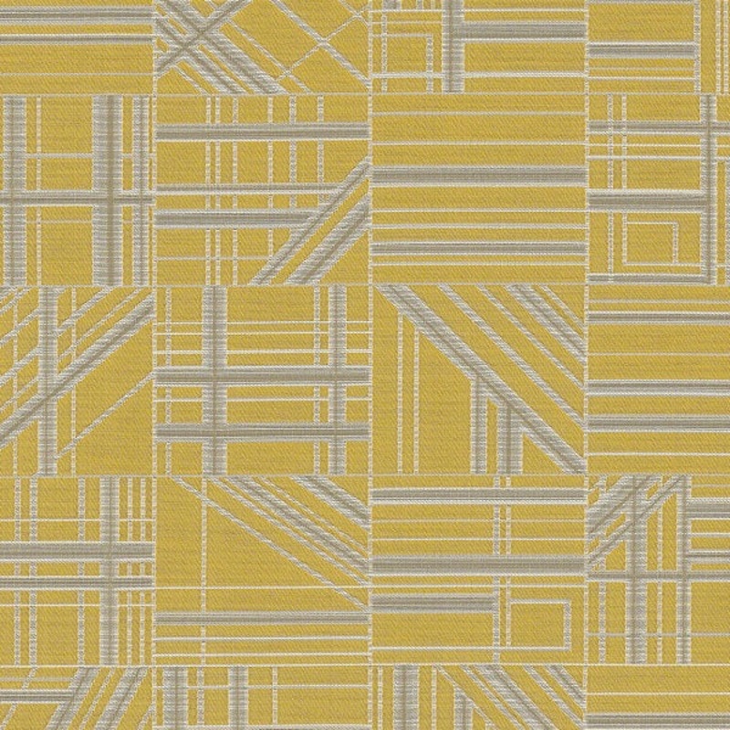 Remnant of CF Stinson Nest Citron Yellow Upholstery Fabric Order Product 1