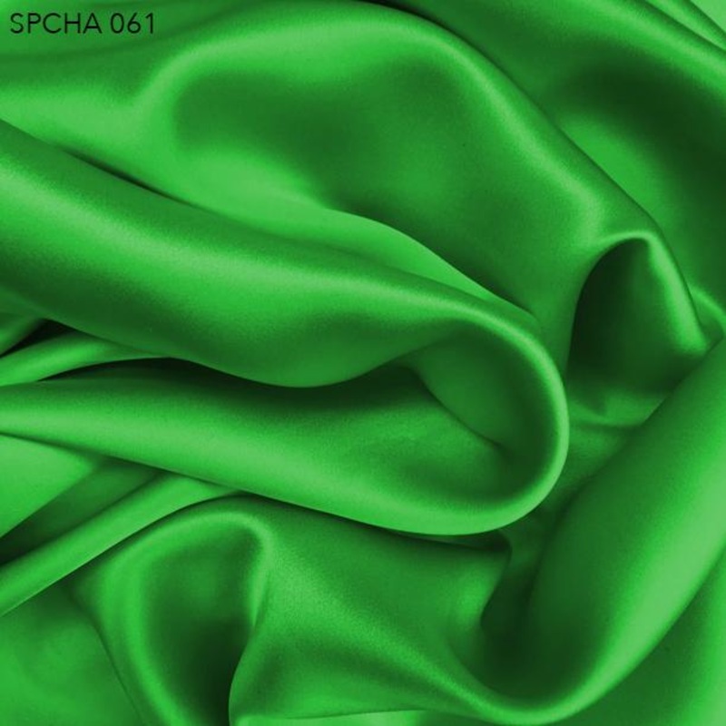 Silk Charmeuse – Bright Green Fabric by the Yard