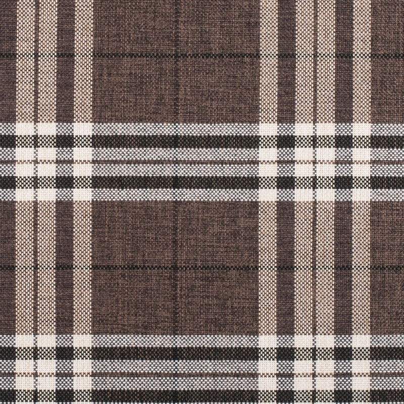 Brown Plaid Poly