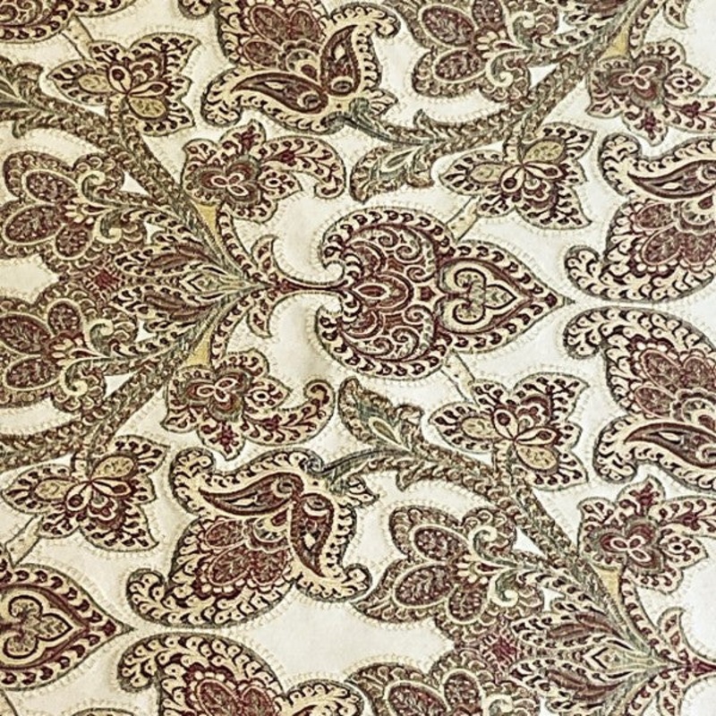 Burch Fabrics Lawler Scarlet Paisley Upholstery Fabric Order Product