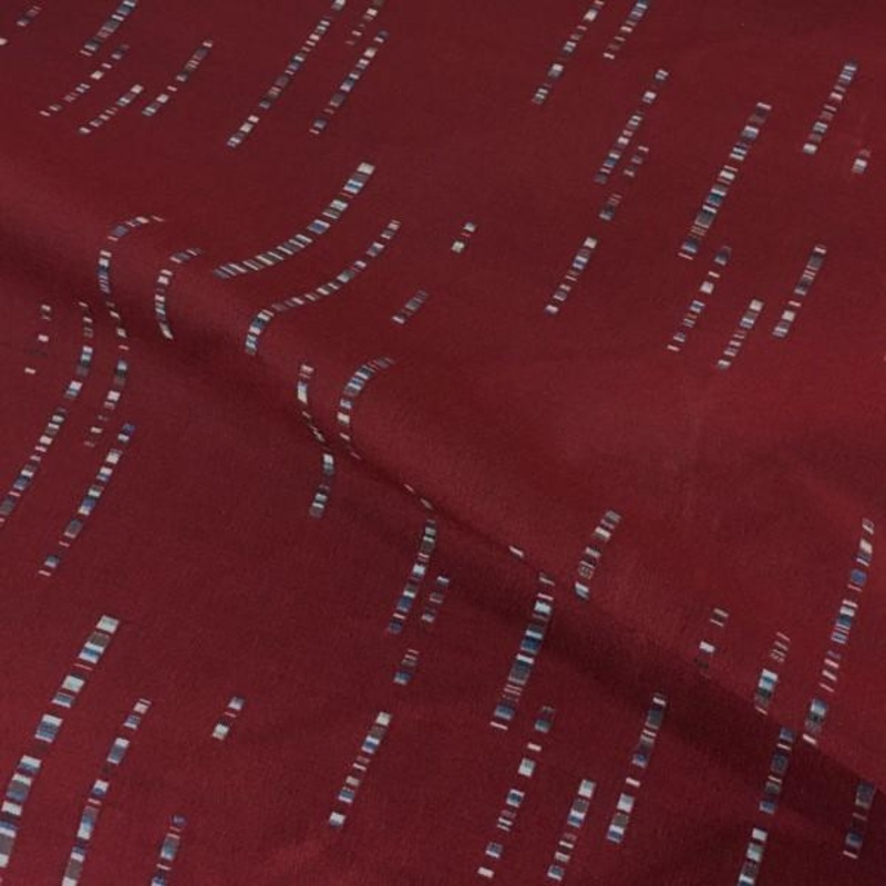 HBF Code Red Dashed Stripe Red Upholstery Fabric Order Product
