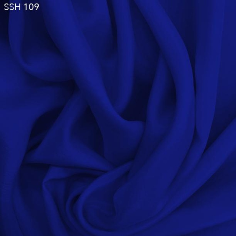 Silk Habotai (China Silk) – Royal Blue Fabric by the Yard