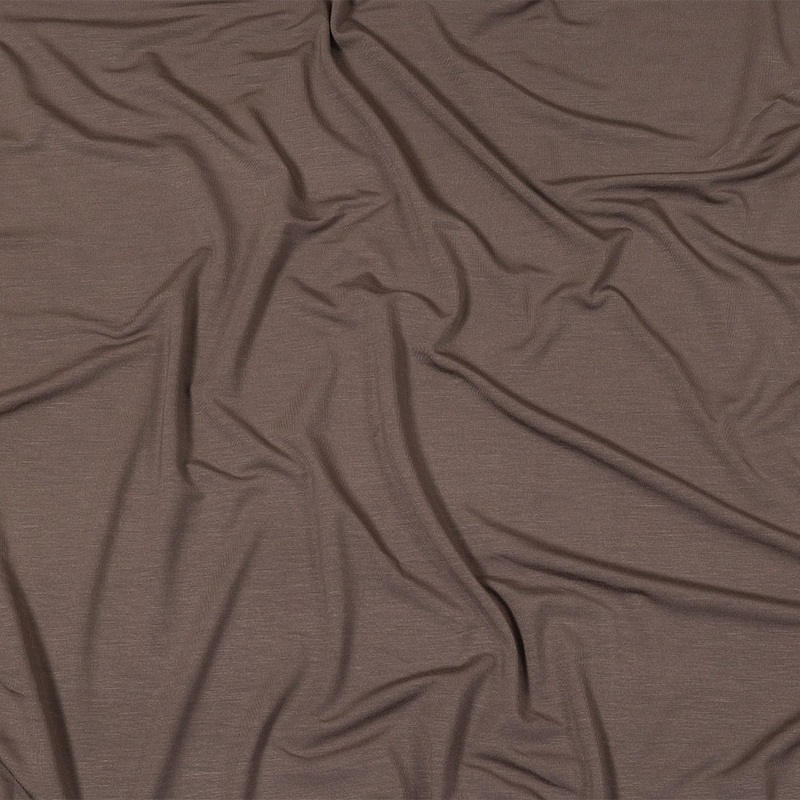 Ultra-Soft Rayon Jersey – Dark Taupe – Cyrus Collection