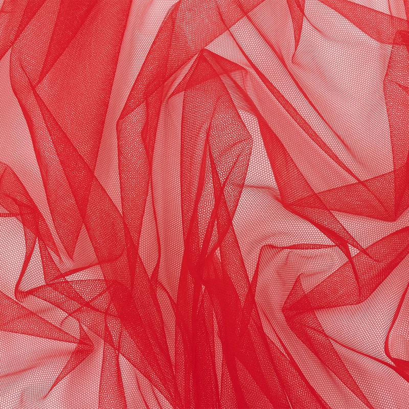 Soft Nylon Tulle – Bright Red – Leonardo Collection