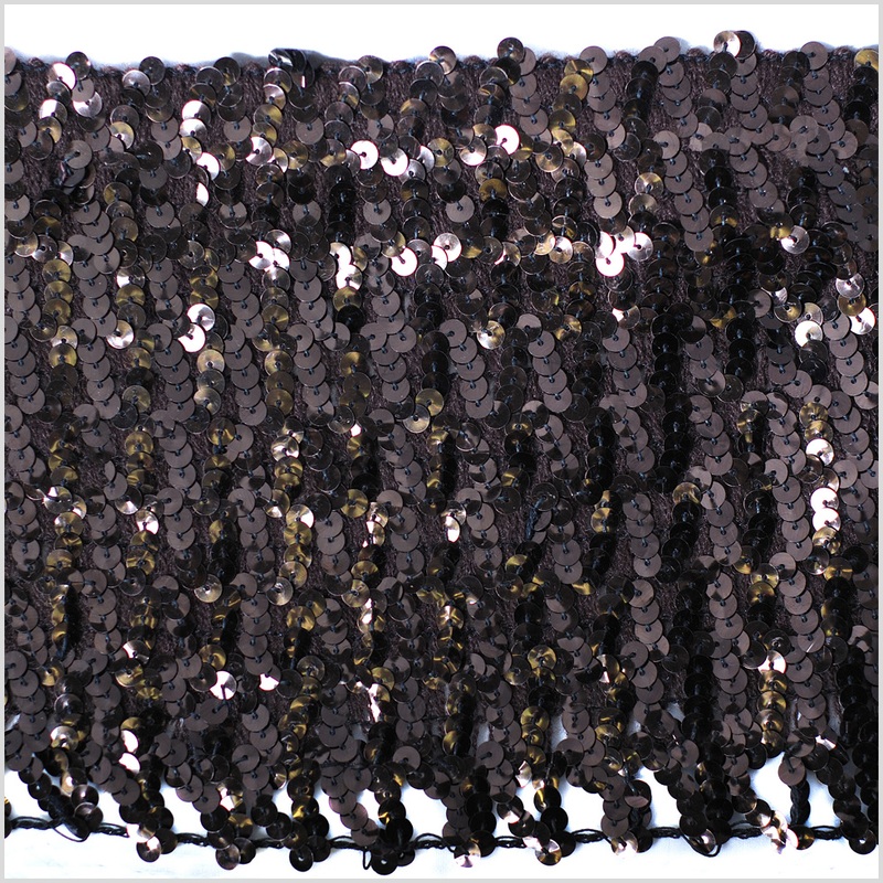 6″ Brown Sequin Trim